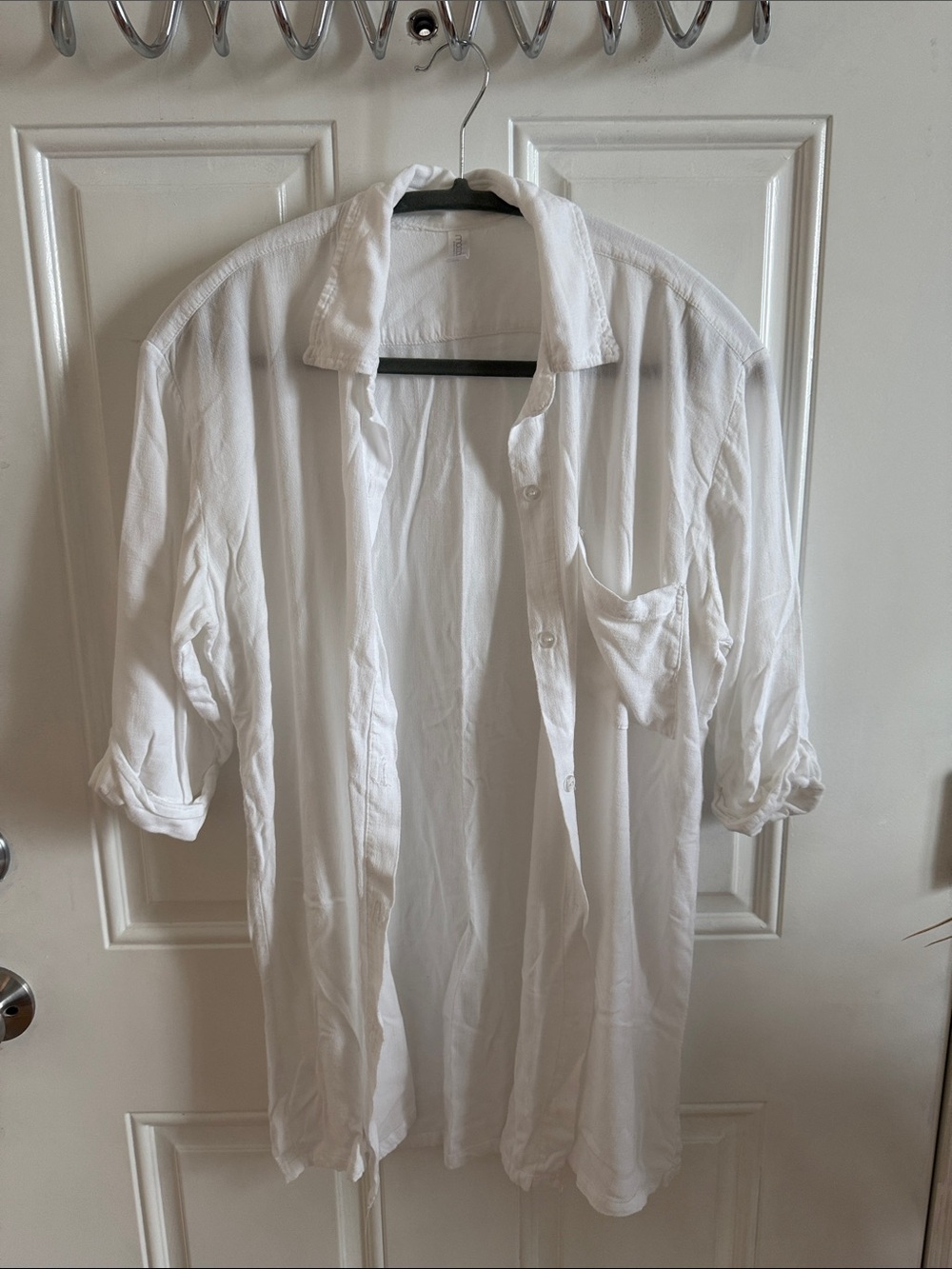 Lightweight White Button-Up Shirt